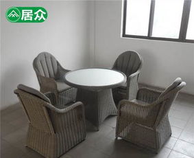 酒店度假村工程户外家具 藤椅价格及图片 售楼中心休闲家具